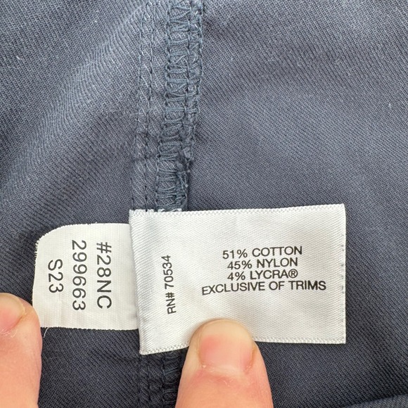 Orvis Chino Pants Mens 42x30 Navy Blue Straight Leg 5-Pocket Outdoor Utility - Picture 9 of 10